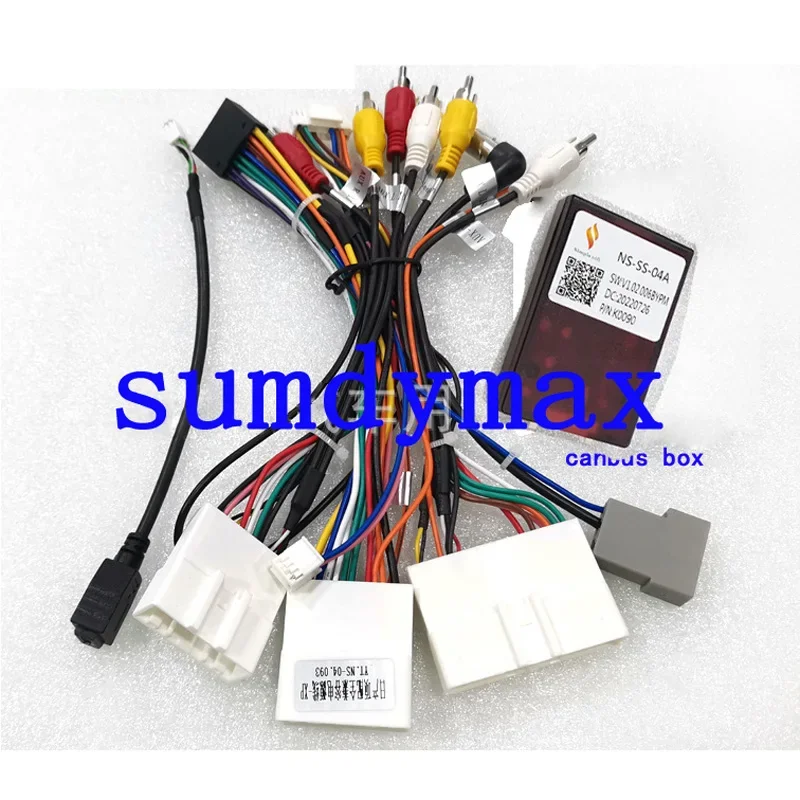 Car 16pin Wiring Harness Adapter Canbus Box Decoder For Nissan Sylphy Teana X-Trall 2020-2022 Android Radio Power Cable