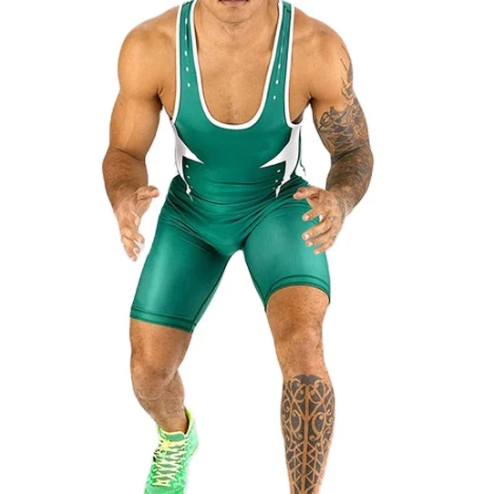 Wrestling Singlets Tummy Control Wear GYM Sleeveless Triathlon PowerLifting Clothing PowerLifting Skinsuit