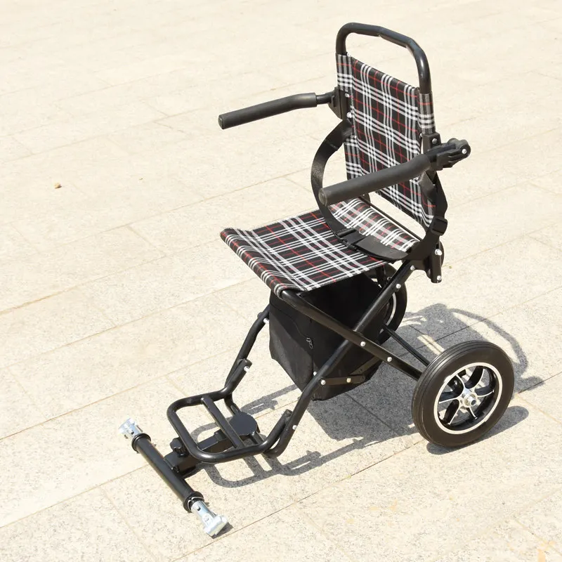 Double Wheel Electric Wheelchair Rear Trailer Travel Mobility Trolley Attachment