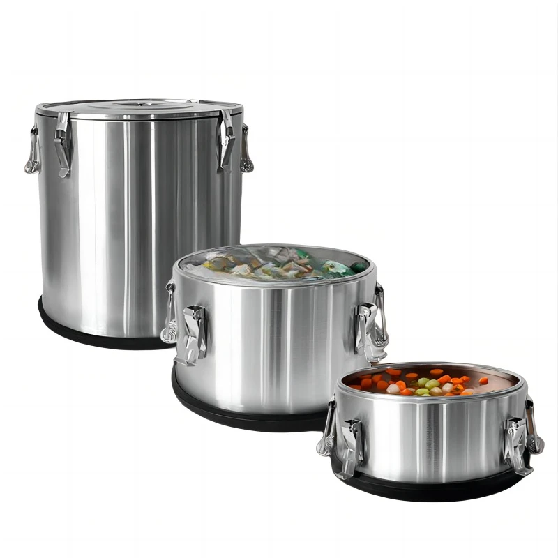 

10L-100L stainless steel Pu foam layer vat insulation bucket for milk tea shop