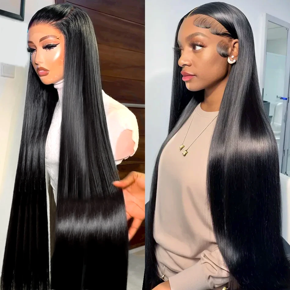 Brazilian Straight 13X6 Lace Front Wig Human Hair 13x6 Transparent Lace Wigs Pre Plucked 13x4 Lace Frontal Wigs For Women