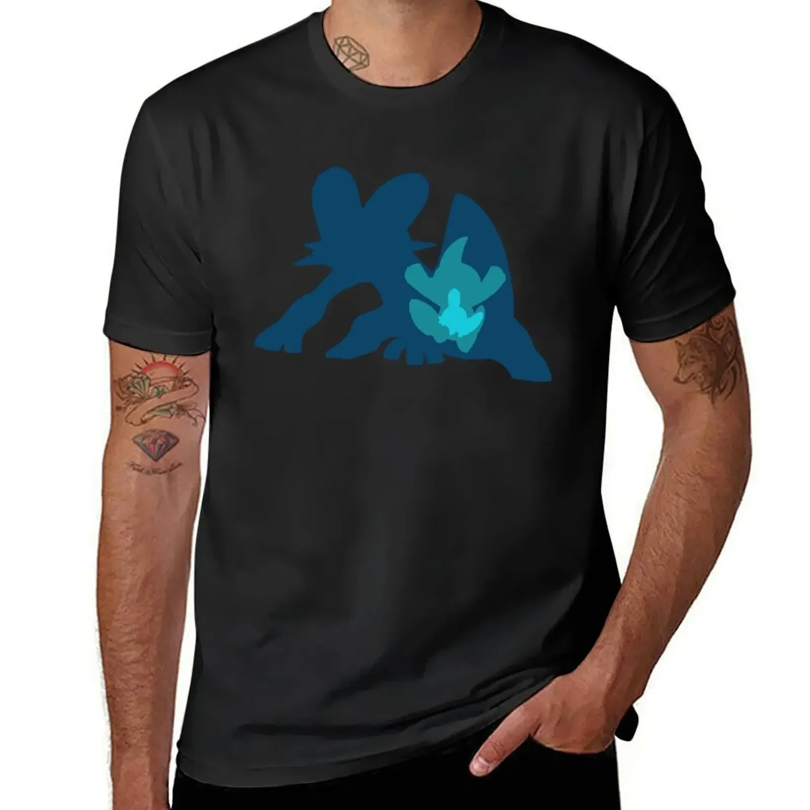 Mudkip Marshtomp Swampert Evolution Art Essential T-Shirt summer clothes plus size tops tshirts for men