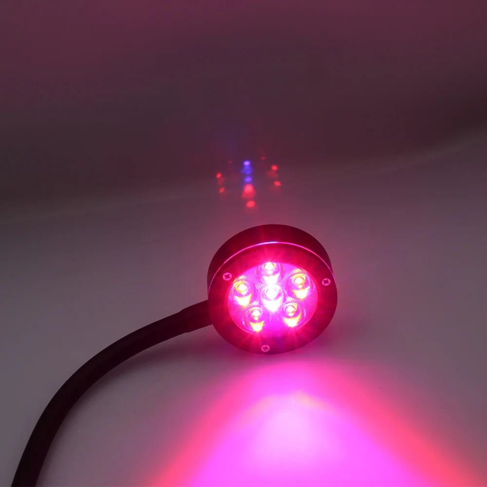 Nano Glo Refugium Aquarium Sump LED High Powered Chaeto Grow Light 6x3W Red Blue Spectrum With Adjustable Clip