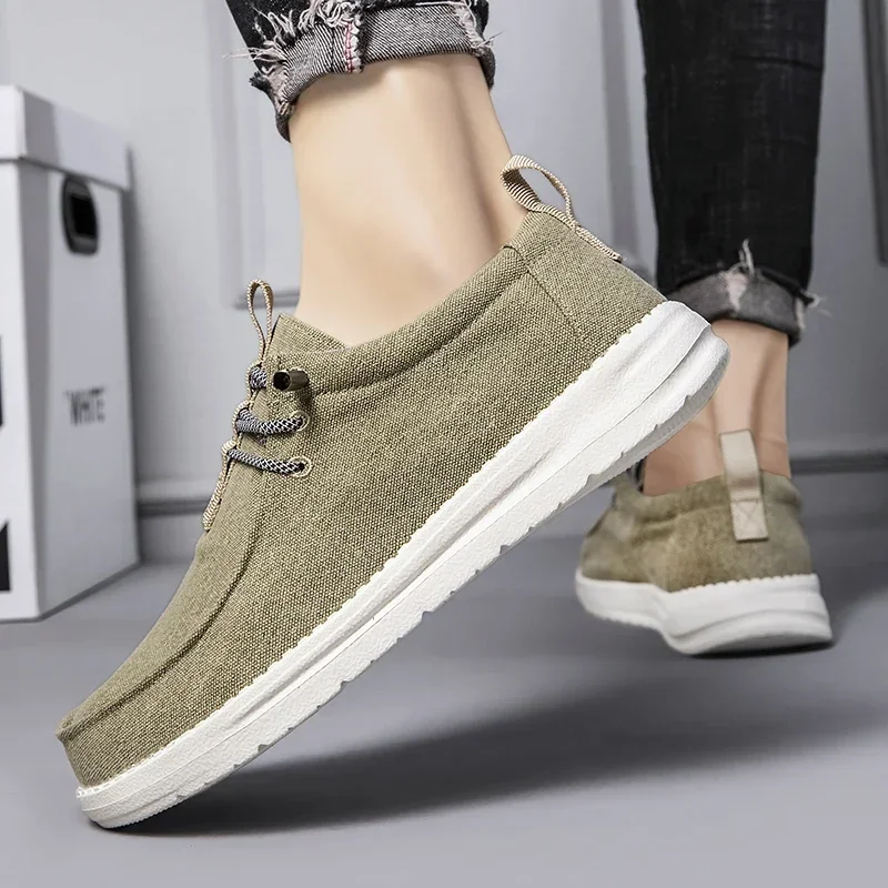 spring autumn Lightweight Men's Canvas Shoes outdoor Comfortable Low-cut Shoes Men Espadrille fashion Casual Shoes Men Flats