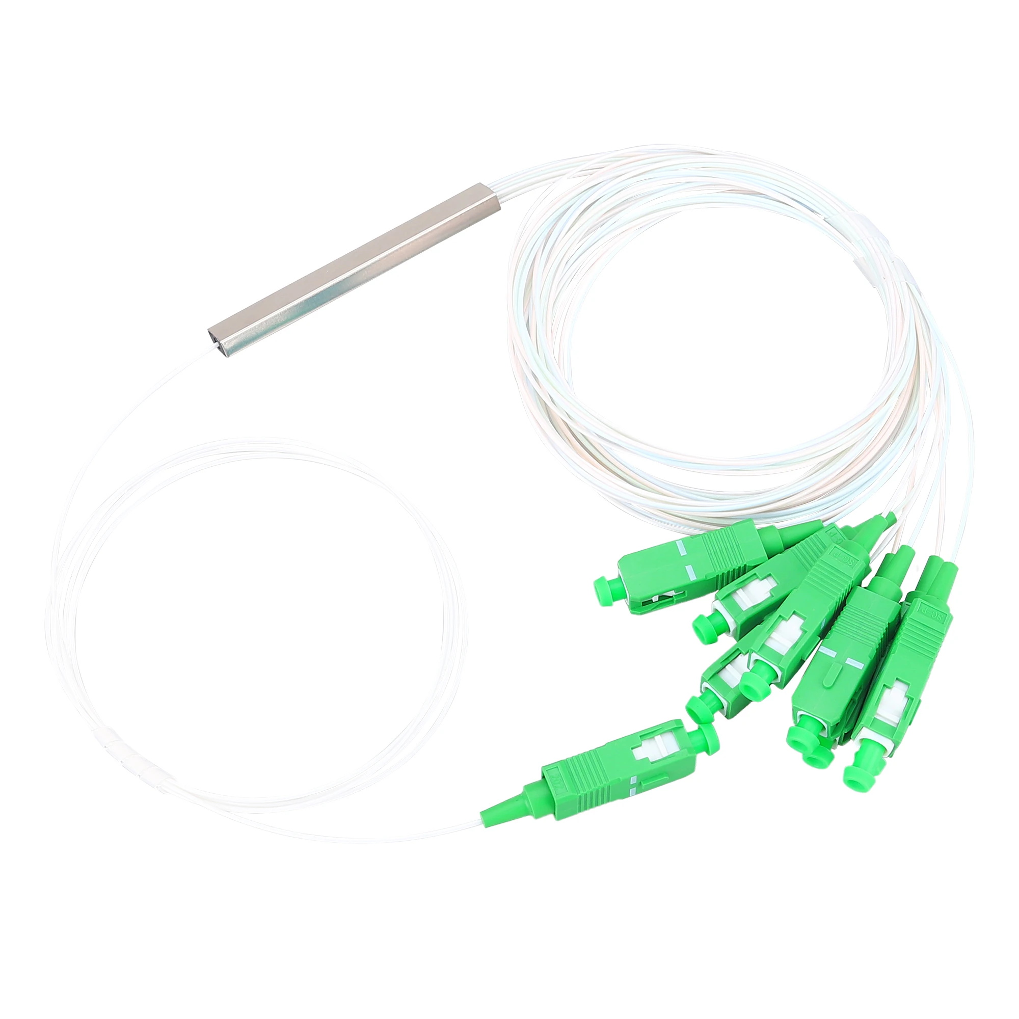 SC/APC 1 to 8 Fiber Optic 0.9mm PLC Micro Splitter