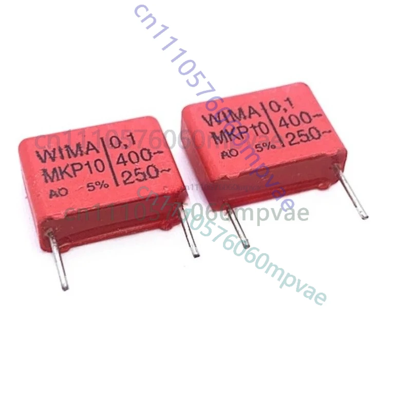 

10pcs/100pcs Germany WIMA 400V 104 0.1UF 400V 100nF 104J 5% MKP10 Pitch 15mm Film Audio capacitor DIY
