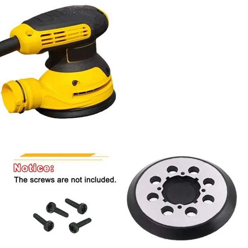 5 Inch 125MM 8-Hole Hook And Loop Sanding Pad Sander Backing Pad For Sanding Disc For Type 1, DWE6421K DWE6423