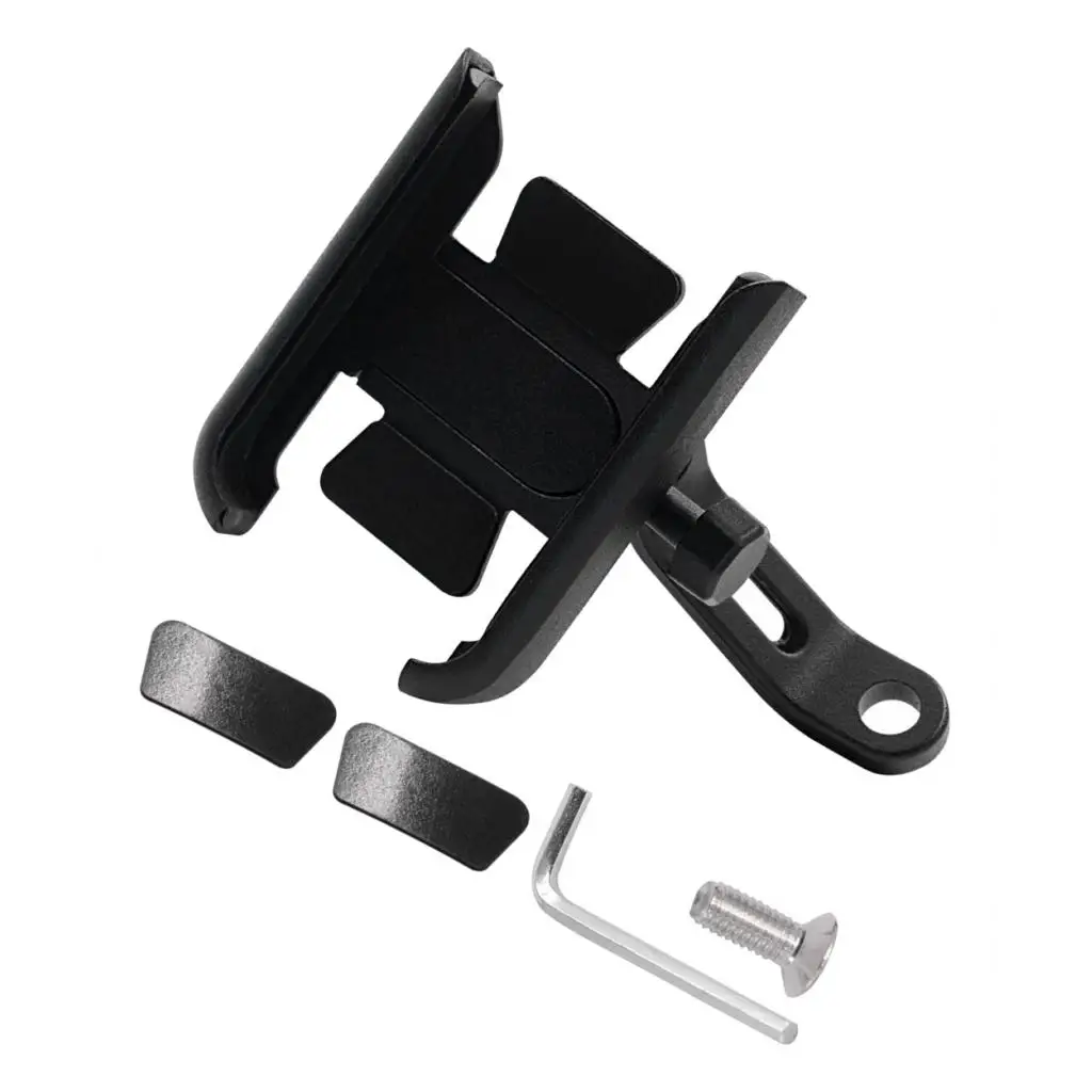 Rotatable Motorcycle Phone Bracket Sturdy Aluminum Alloy Mount for Scooter and Electric Bike Accessories