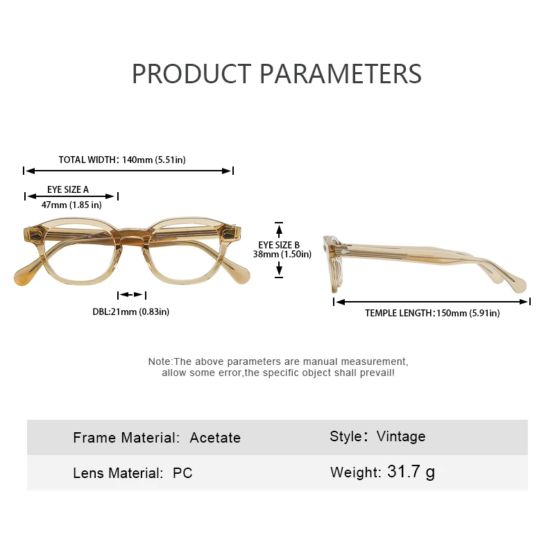 Сплошные цветные ретро очки без рецепта Johnny Depp, модная оправа, круглая качественная ацетатная оправа, декоративные очки