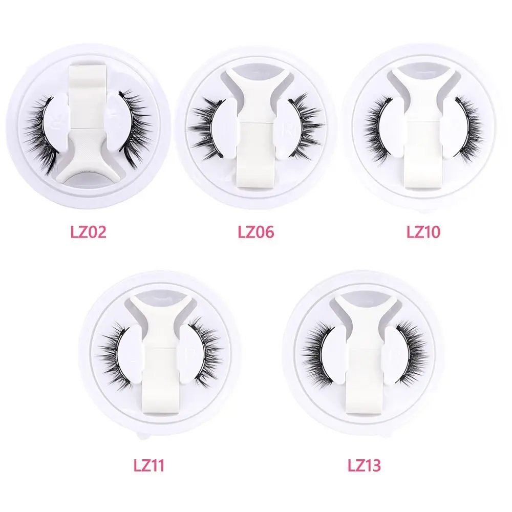 Ciglia magnetiche riutilizzabili Strumenti per l'estensione delle ciglia con piegaciglia naturale con pinzette magnetiche Set di ciglia finte senza colla