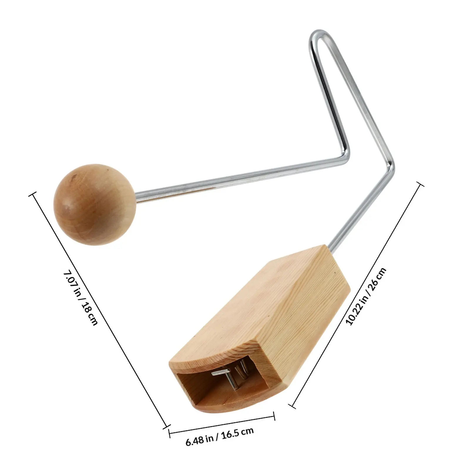 1Pcs Wooden Musical Percussion Instrument for Preschool Education Sound Recognition Creativity Development Tremolo