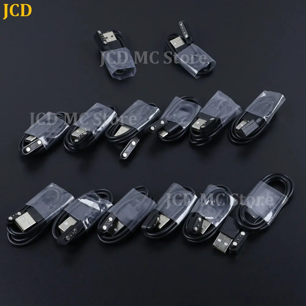 1PC for Adult/Kids Smart Watch Power Charge Wire Accessories 2 Pins 4 Pins Smartwatch Dock USB /Type C Charger Adapter