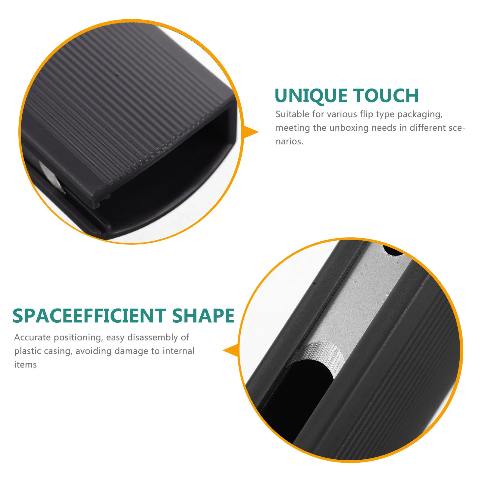 Plastic Package Opener Stainless Steel Cutter Tool Easy Open Package Tool for Blister Packs Clamshell Packages Safe Plastic