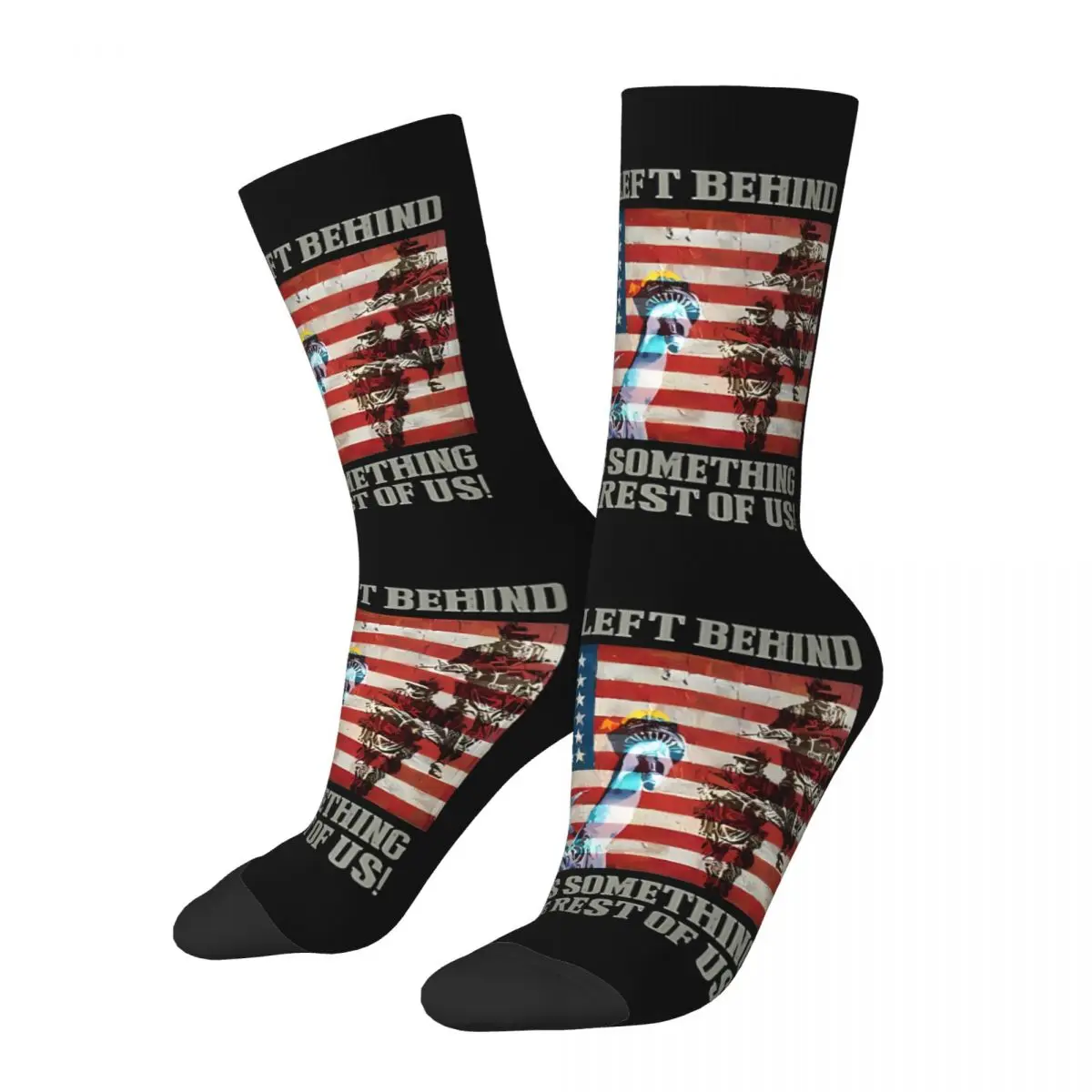 No Man Left Means Something To Rest Of Us Sock Printed Man Polyester