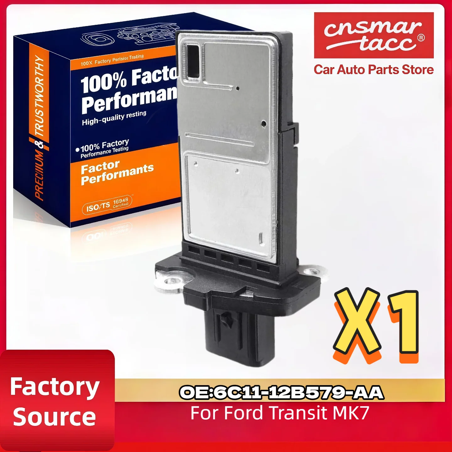 Ford Transit MK7 MAF Sensor 6C11-12B579-AA Medidor de flujo de aire para Transit MK7 AFH70M-54