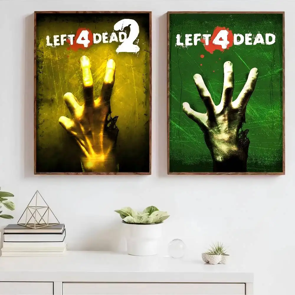 L-Left 4 D-Dead Game Anime Posters Sticky HD Quality Wall Art Retro Posters For Home Kawaii Room Decor