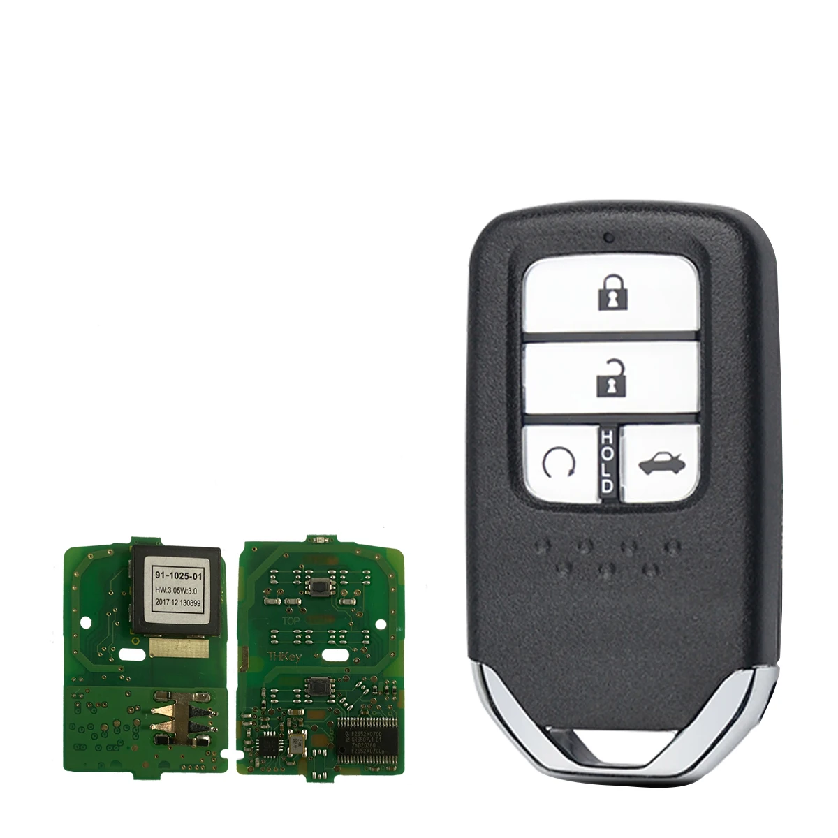 Okey Remote Car Key Control For Honda Piot CR-V Civic 2016 2017 2018 2019 2020 433MHz ID47 Chip KR5V2X 2/3/4 Button