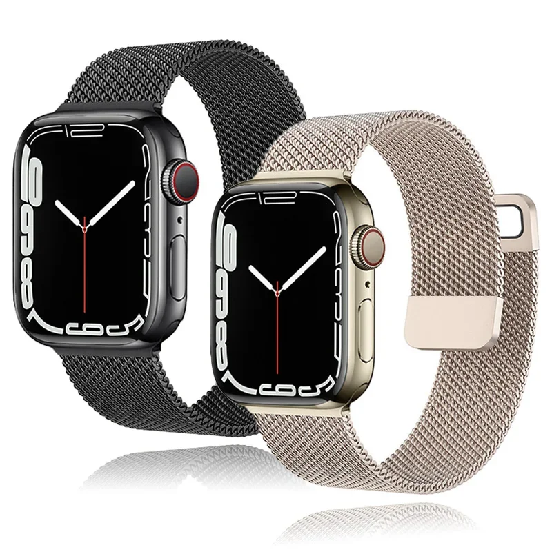 سوار ساعة ميلان ، 45 ، 44 Apple ، Ultra 49 ، iWatch Series 10 ، 9 ، 7 ، 8 ، 6 ، SE ، 5 ، 4 ، حزام معدني Correa 46 ، 40 من من من من ، 42 من ، 41