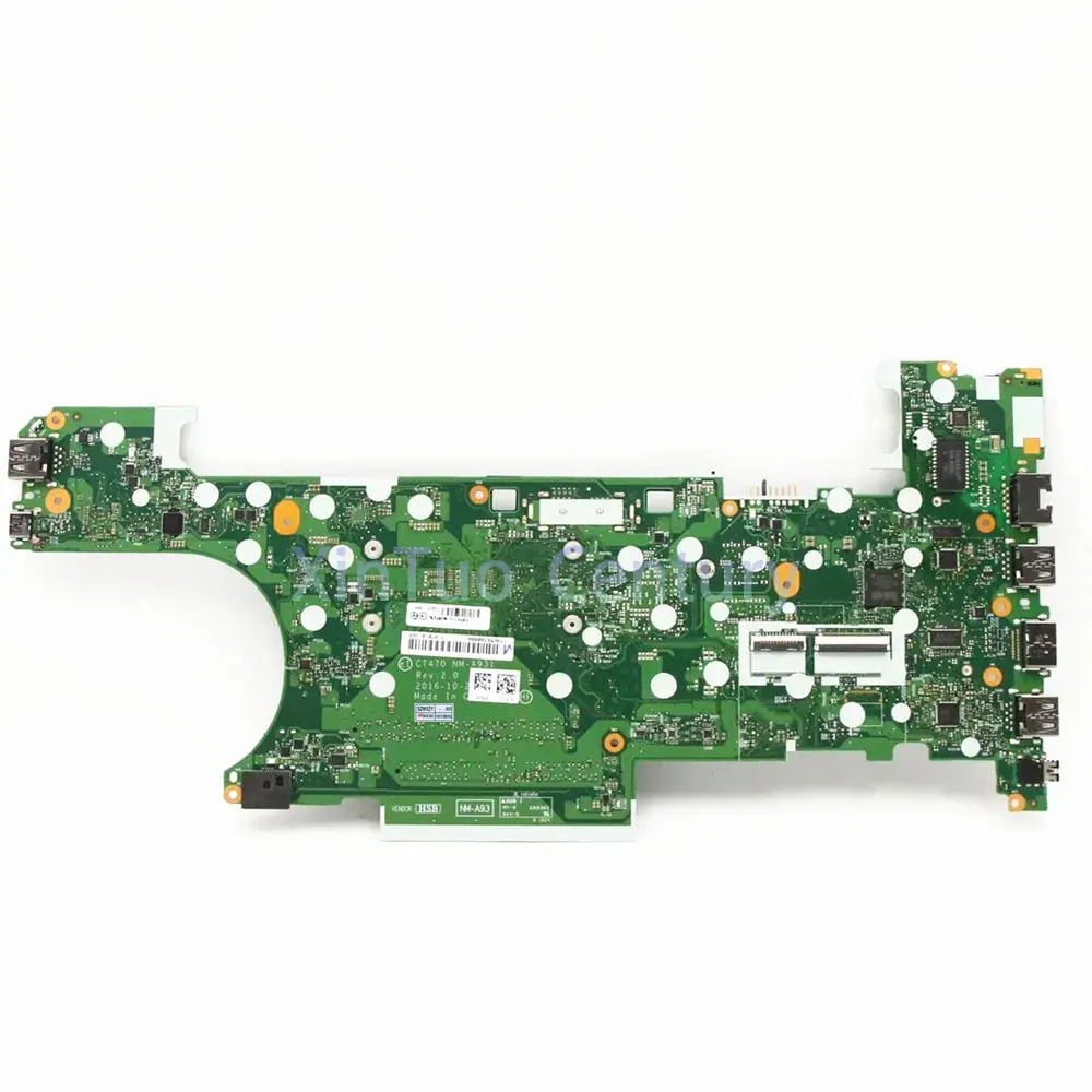 Imagem -02 - Lenovo-thinkpad T470 Laptop Motherboard Nm-a931 Fru 01ax995 01lv683 01hx680 I57300u Cpu 100 Teste de Trabalho