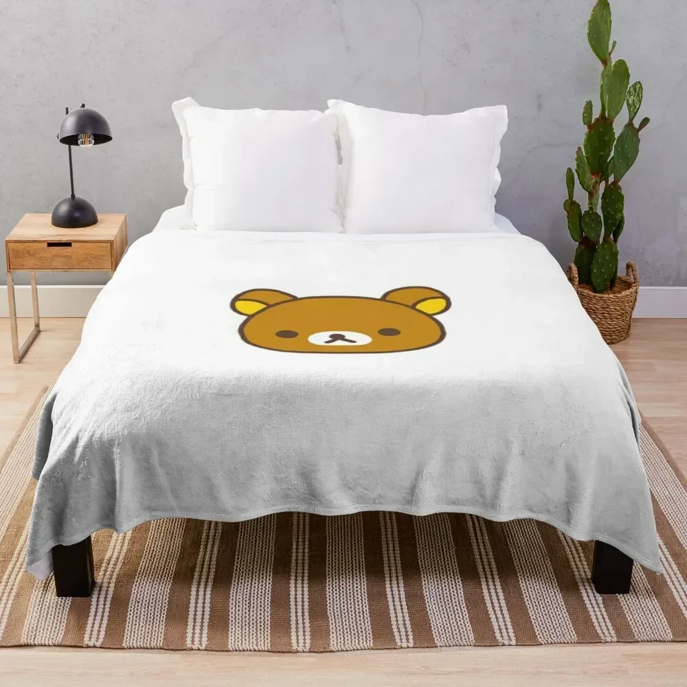 

Rilakkuma Bear Throw Blanket Bed covers warm for winter Cute Blankets