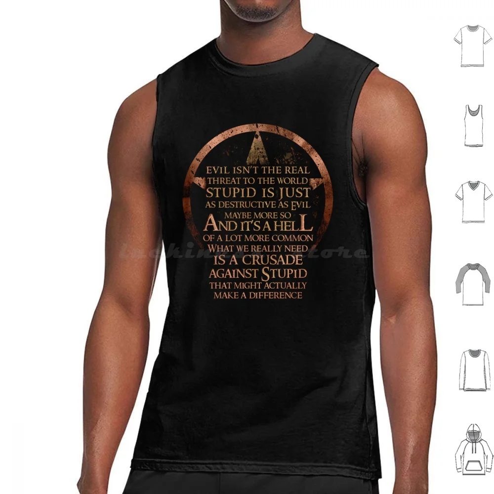 What We Really Need Is A Against Stupid Tank Tops Print Cotton Harry Dresden Dresden Files Wizard Detective Dresden