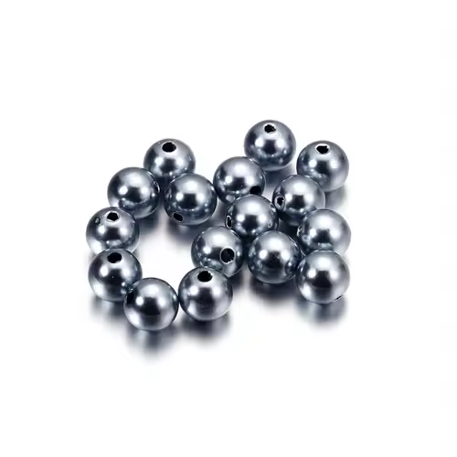 10-1000pcs/lot 3-20mm Straight Holes Acrylic Imitation Pearl Beige Bracelet Round Beads For DIY Craft Jewelry Making Supplies - Image 19