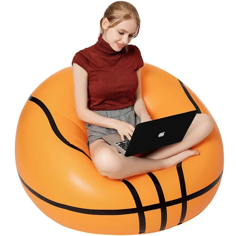 Outdoor Portable Funny Sofa Inflatable Folding Lazy Bean Bag Sofas Chair Puff Couch Living Room Footstool Beach Inflatable Bed