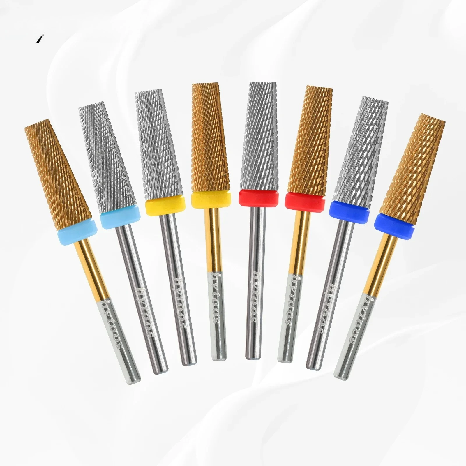 5 in 1 Nail Drill Bits 16mm Flat Top Tapered Carbide Nail Bit Remove Gel Tool Electric Drills File Manicure Accessories
