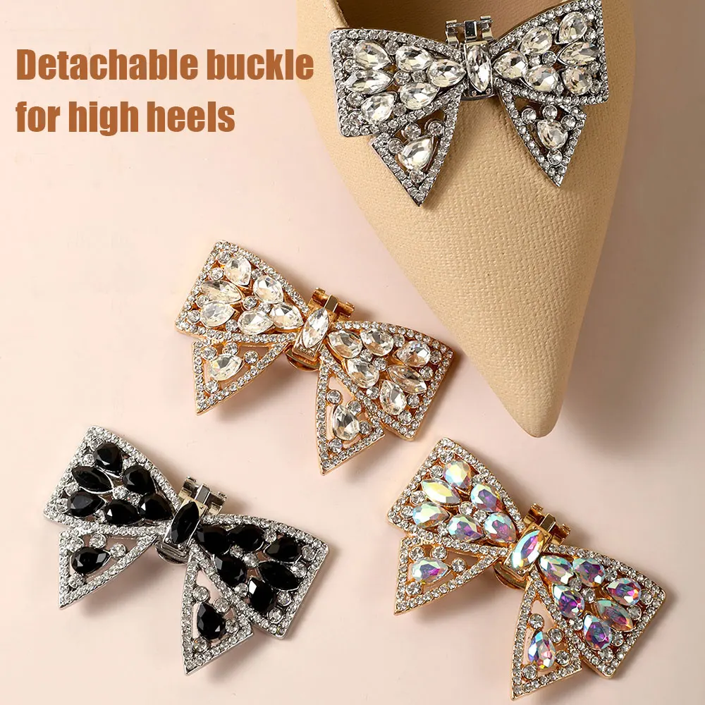 

Shoe Buckle High Heel Accessories Bridal Shoes Decorations Shoe Accessory Women Bride High Heel Wedding Shiny Decoration Clips