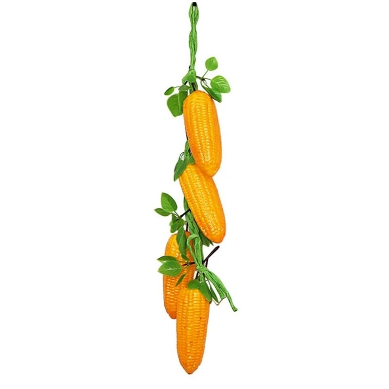 

Simulation Artificial Fruit Vegetable Corn String for Restaurant Hotel Home Garden Wedding Kitchen Decoration 15UB