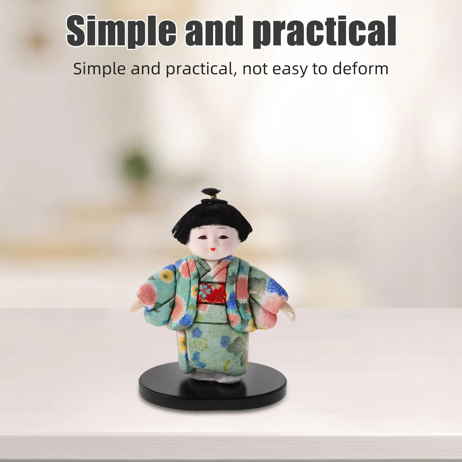 Escultura Tradicional Japonesa de Geisha en Kimono, Artesanía Hecha a Mano para el Tablero del Automóvil, Decoración de Restaurante de Sushi, Estilo Asiático