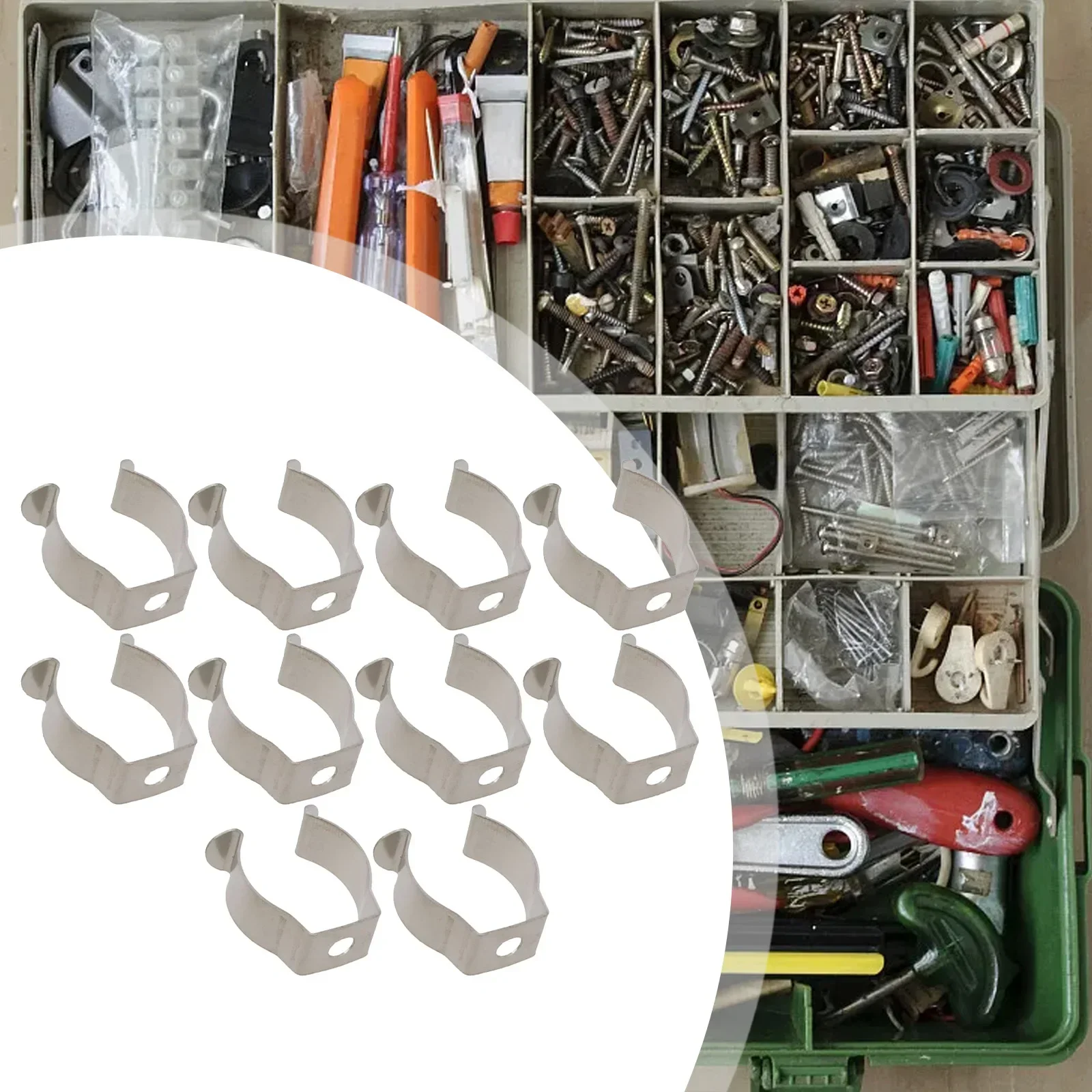 10pcs Heavy Duty Tools Spring Terry Clips Silver Stainless Steel Clamp Hardware Accessories 6mm/10mm/12mm/16mm/19mm/25mm/28mm