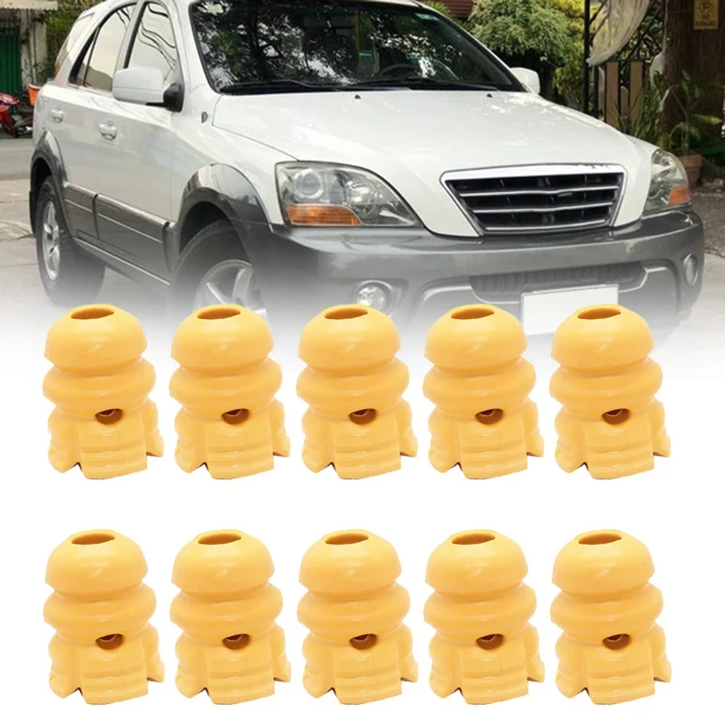 

10Pcs Rubber Buffer Suspension Shock Absorber Bump Stop 55151-3E000 55151-3E001 55150-3E000 For Kia Sorento 2002-2006