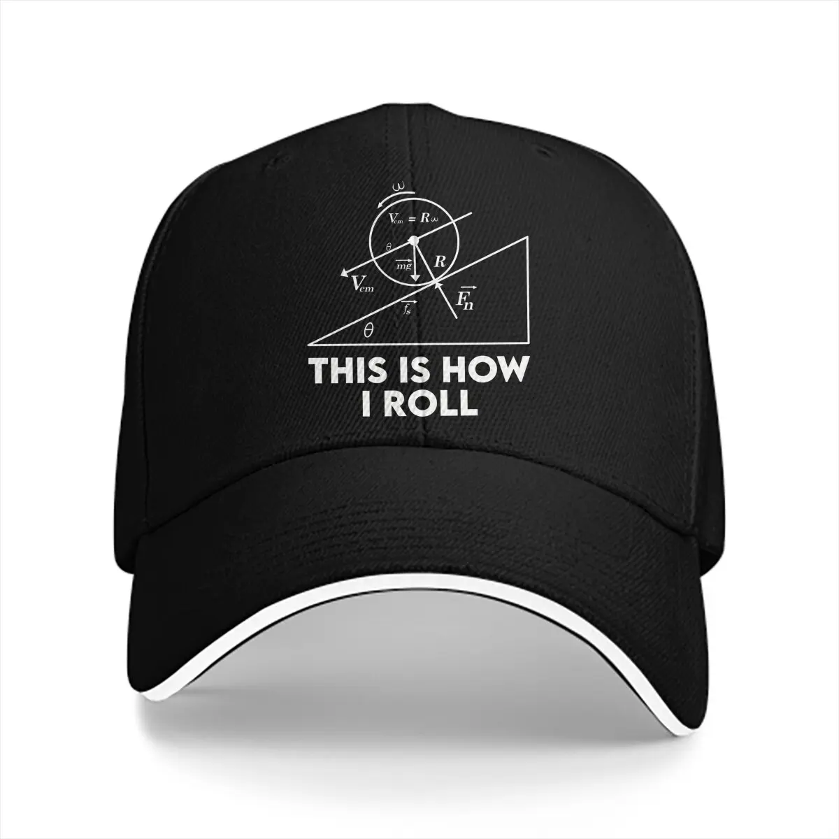 Washed Men's Baseball Cap This Is How I Roll Sports Snapback Caps Dad Hat Chemistry Physics Math Golf Hats