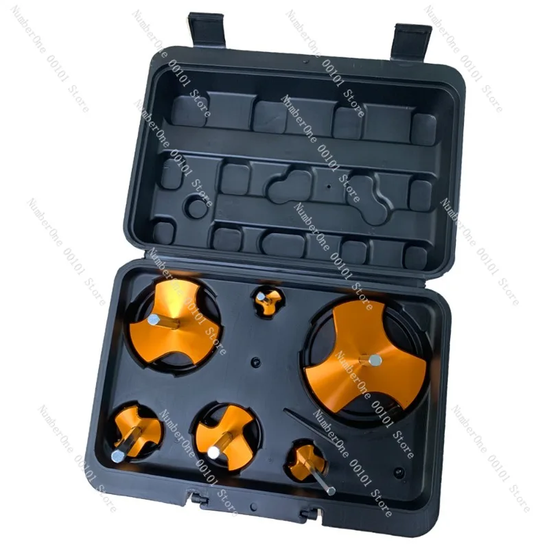 Professional Plastic Pipe Reamer Kit 3-Head Expander Tool for PVC Joint Preparation Plumbing Repair 6-Piece Set