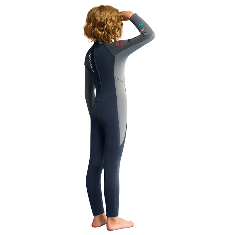 Wetsuit 2.5mm Neoprene Surfing Swimsuit Kids Professional Scuba Diving Suit Boys One-Piece Thermal Swimwear Long Sleeve