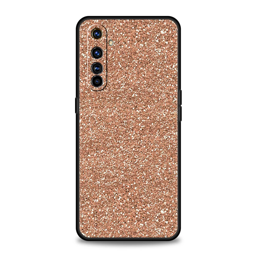 Pink Glitter Soft Silicone For Realme 8i 9i 9 Pro Plus GT2 Pro C3 6 7 8 Pro C21 C11 C25 Pro 5G Shockproof Phone Cover Fundas Bag