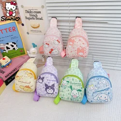 Cinnamoroll Chest Bag Sanrio Crossbody Bag Kuromi Storage Pouch My Melody Small Bags Hello Kitty Things Pochacco Toy Girl Gift