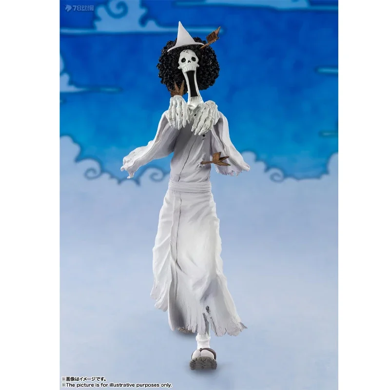 Bandai Original y genuino FIGUARTS ZERO ONE PIECE BROOKE (BONE YOSHI) figuras de acción de juguete para niños niñas niños regalo de Navidad C