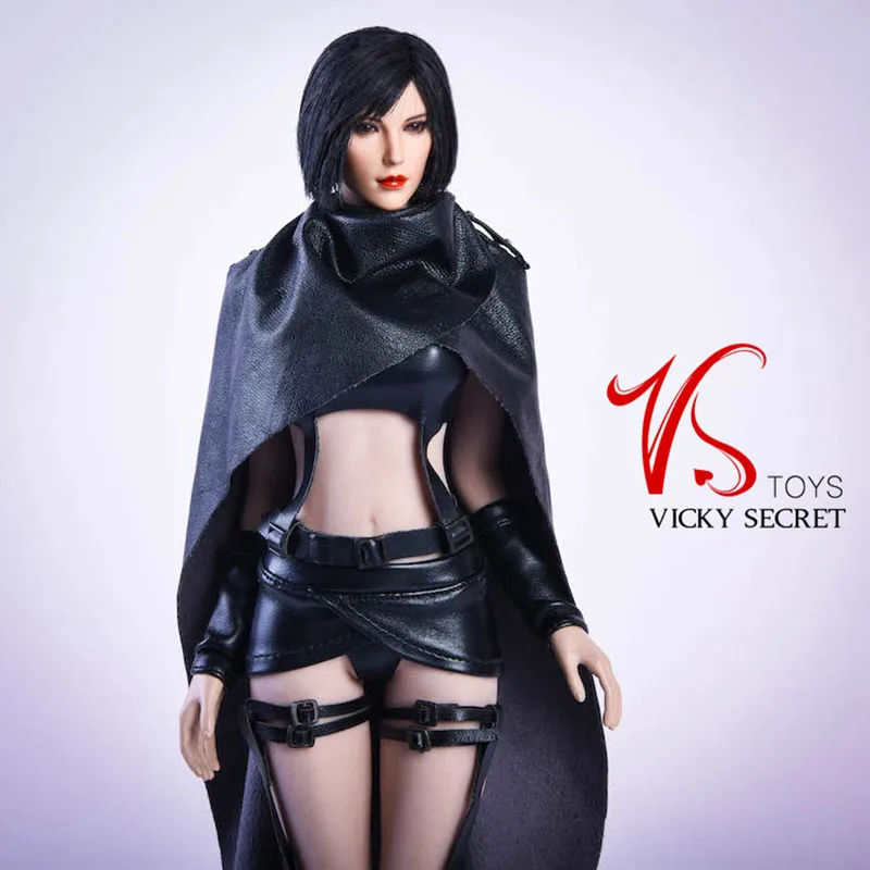 

VSTOYS 19XG39 1/6 Female Soldier Sexy Leather Jacket Cape Set Clothes Model Fit 12'' TBL S12D Action Figure Body Dolls