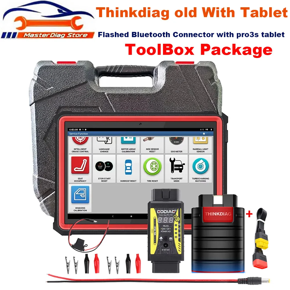 [NEW] X431 DBSCAR VII Thinkdiag 2 THINKDIAH OLD GT106 PLUS With Launch 10 inch PRO3S+ Tablet Have Flashed Bluetooth OBD2 Scanner