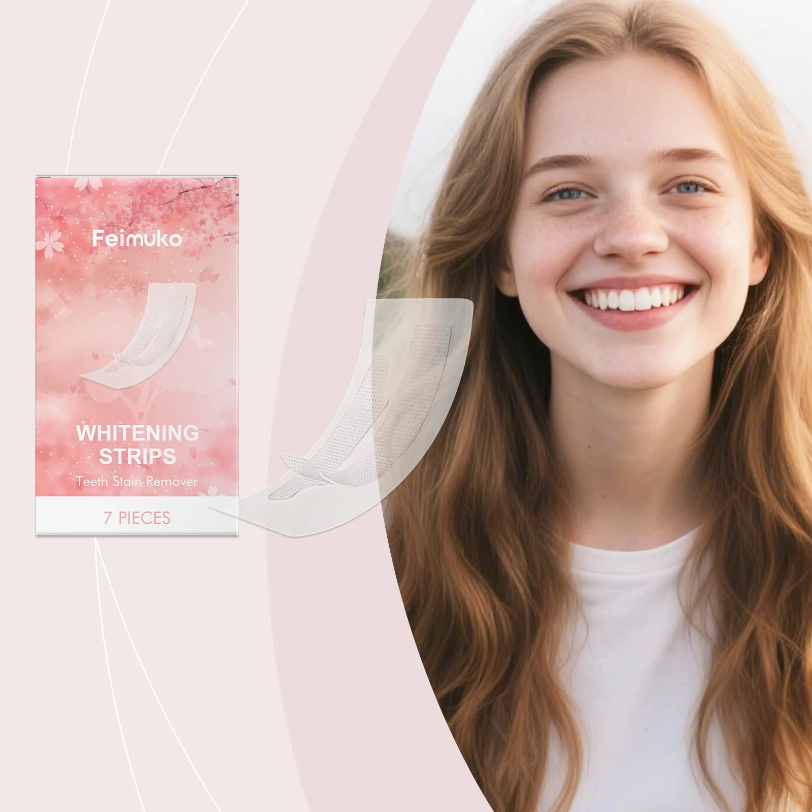 Teeth Whitening Strips Gentle Teeth Stain Remover Effective Yellow Teeth Improvement Fresh Smile Home Oral Care