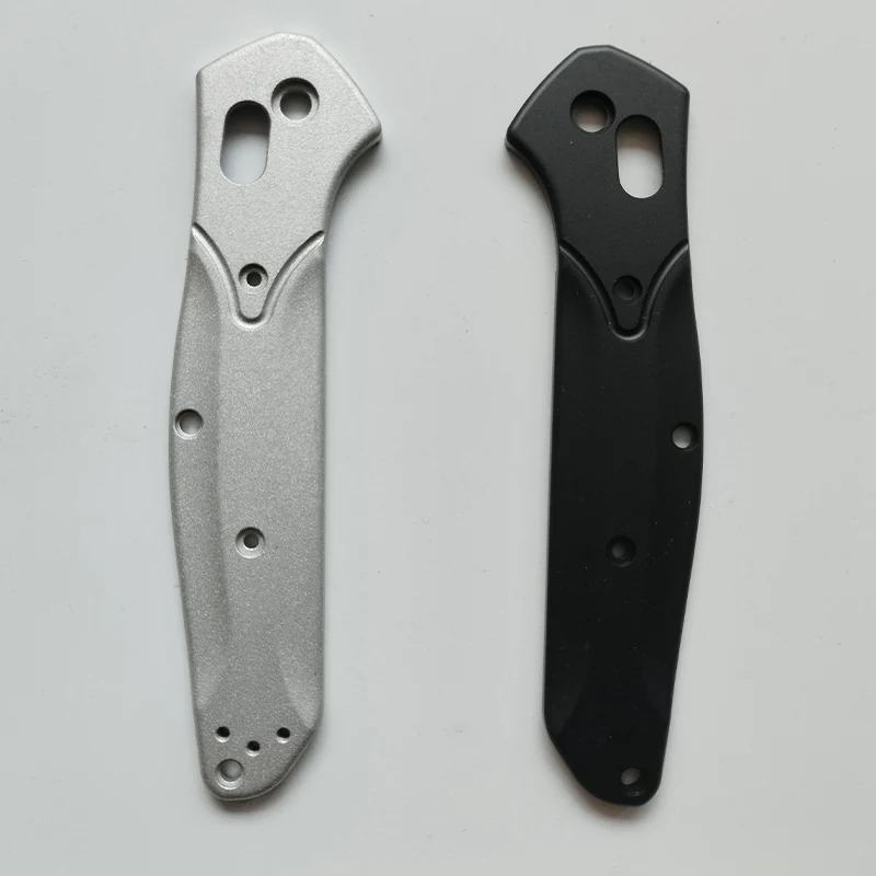 

White Black Pair Aluminum SandBlasting Knife Handle Scales for Benchmade Osborne Series 940 Knives Grip DIY Making accessories