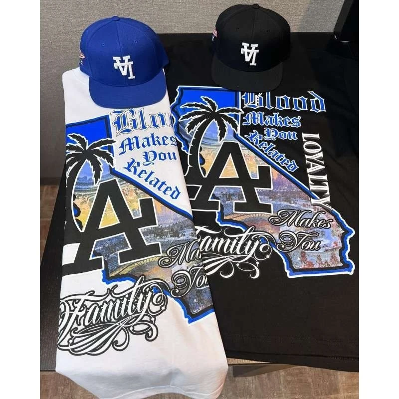 2026 Summer American Trend LA West Coast HIPHOP Rapper Street Dance BBOY Round-neck Short-sleeved T Casual and Fashionable