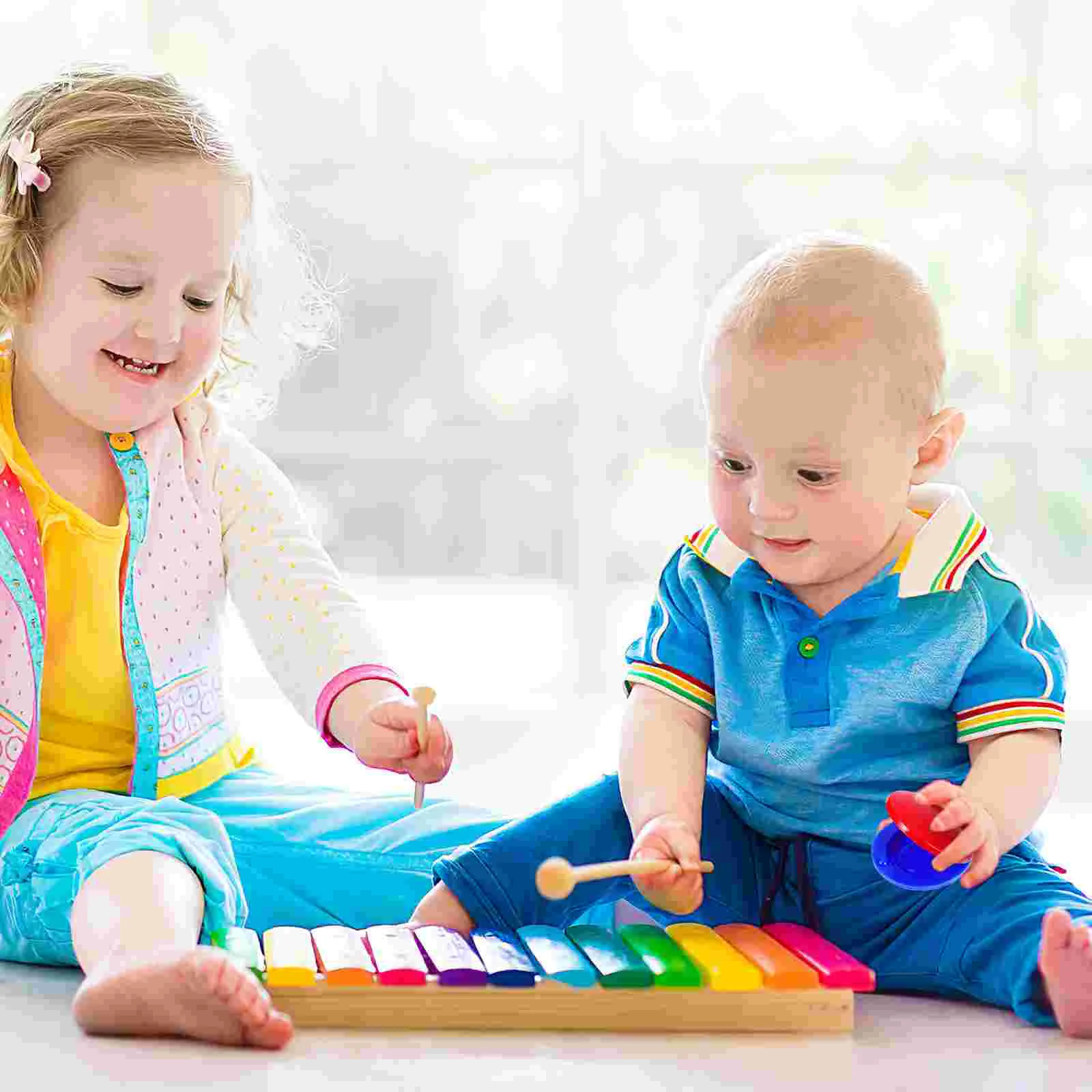 12 Pcs giocattoli per bambini strumenti musicali rotelle per le dita ritmo per prendere le scelte per bambini