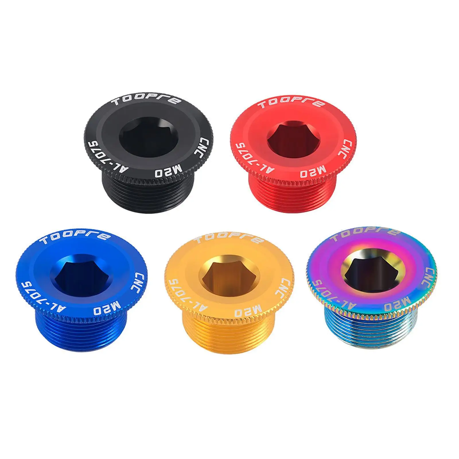 Bicycle Crank Cover M20 Crankset Bolt Road Bike Screw Nuts Bottom Bracket