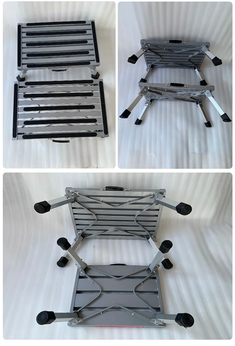 RV Folding Stool Trailer SUV Bed Car Back Camel Business Car Pickup Aluminum Alloy Boarding Welcome Step Foot Peddle