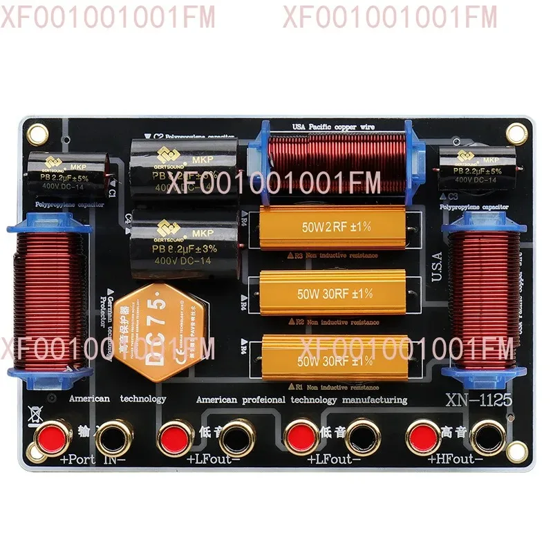 

15-inch and 12-inch speaker professional audio crossover, stage speaker, two-way high, mid and low stereo