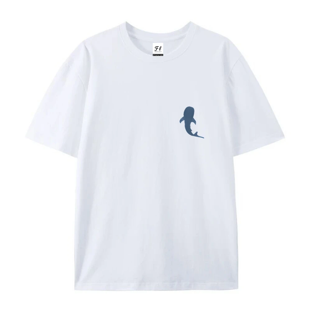 Beach Whale Shark Print Damen Casual Tops Sommer und Frühling T-Shirt Rundhals kurze Ärmel Damen T-Shirt süße T-Shirts