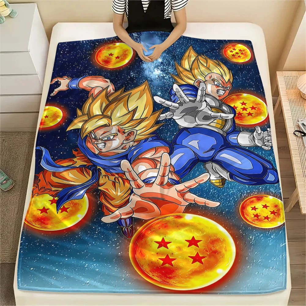Dragon Ball Shenron Flannel Blanket Lovely Print Fit For Bedroom Chair Sofa Bed Travel Picnic -HE16